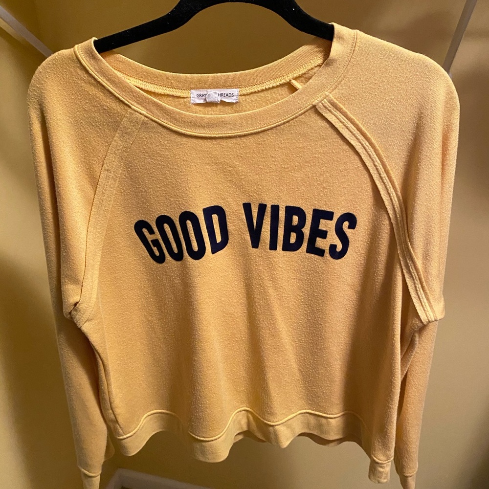 Yellow Graphic Long Sleeved Tshirt